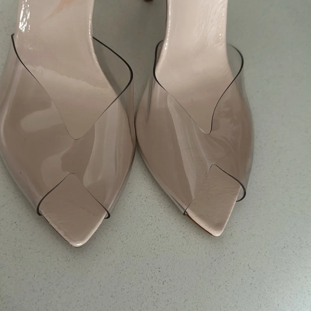 Schutz Desta Heel Revolve in Rose Nude size 8 NWOT